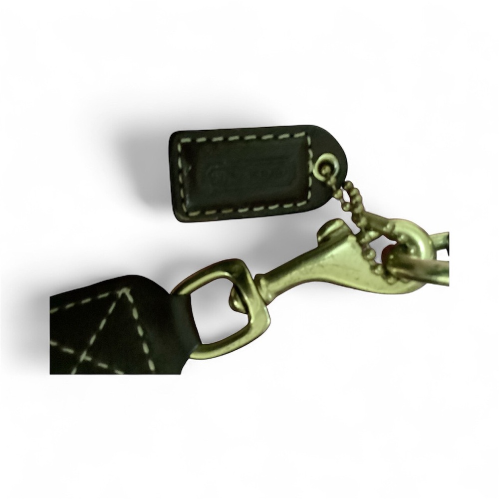 Coach Signature Brown and Cream Wristlet - Picture 3 of 3